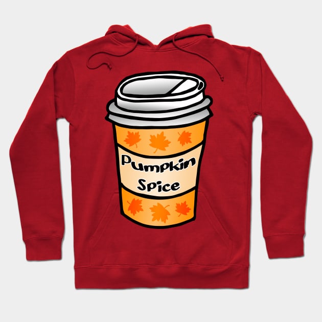 Pumpkin Spice Latte Hoodie by julieerindesigns